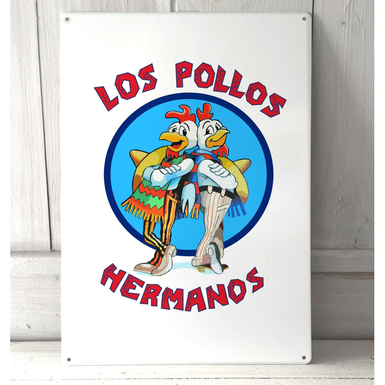 Maturi Los Pollos Hermanos Breaking Bad Sign A4 Retro Metal Wall Art Sign | Wayfair.co.uk